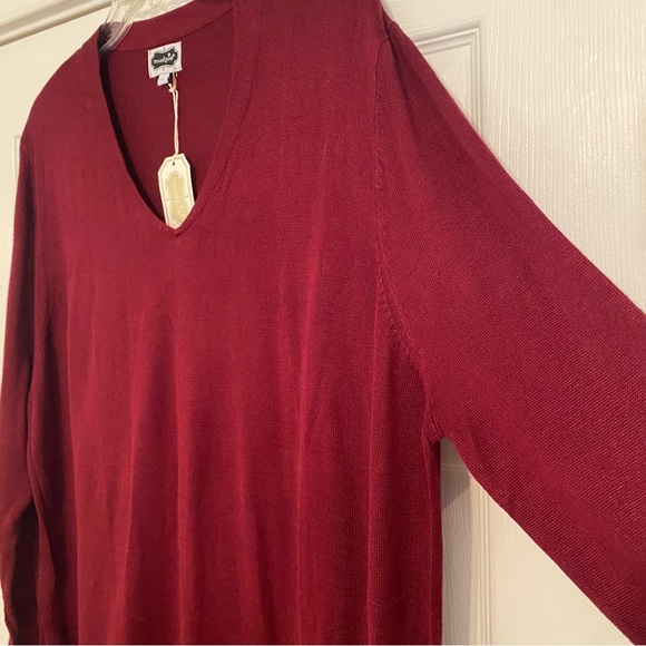 NWT Mud Pie Lawton Sweater Tunic Burgundy L - Picture 5 of 11